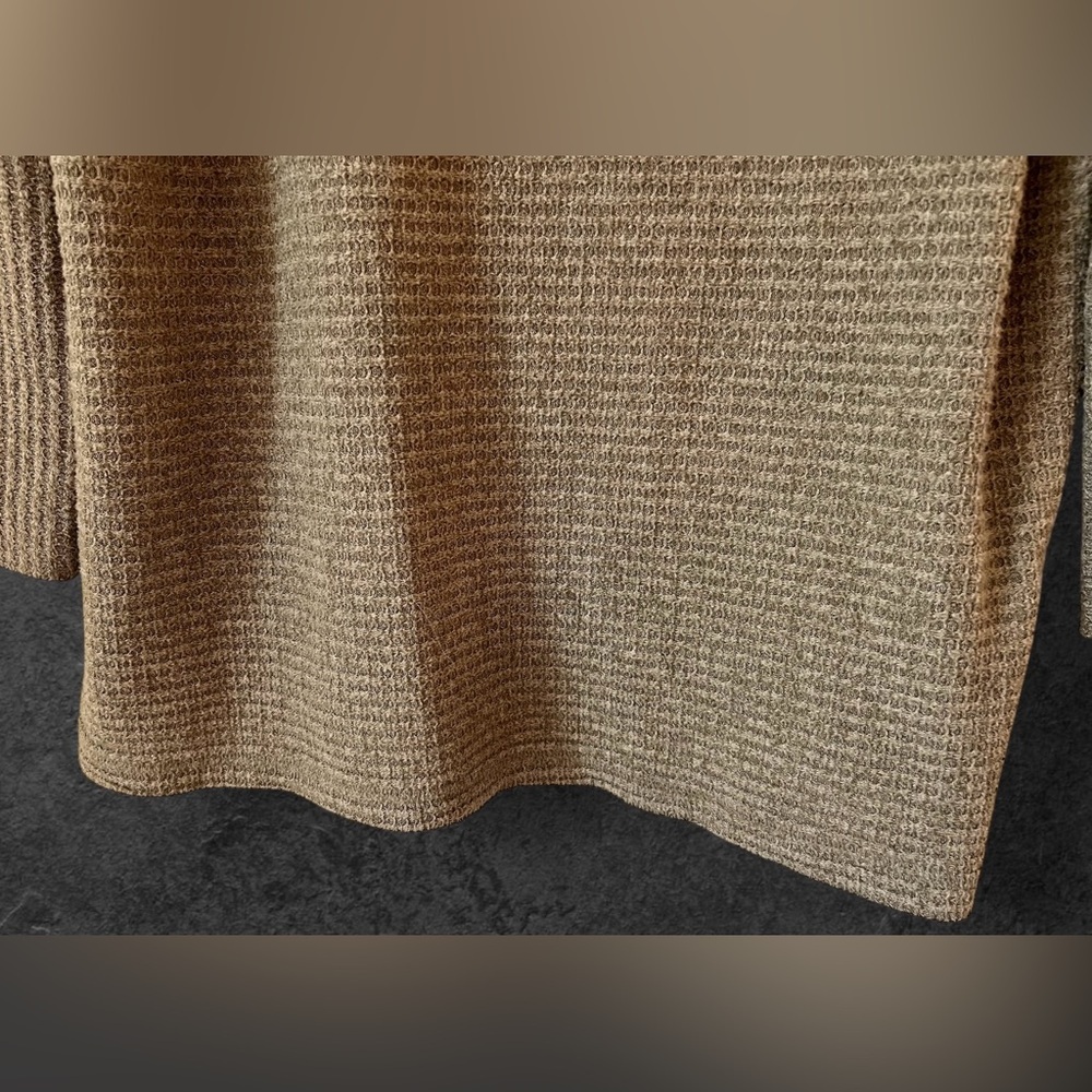 We The Free Kitty Slouchy Waffle Knit Olive Green Tunic Oversized Sweater Size S - Picture 11 of 15